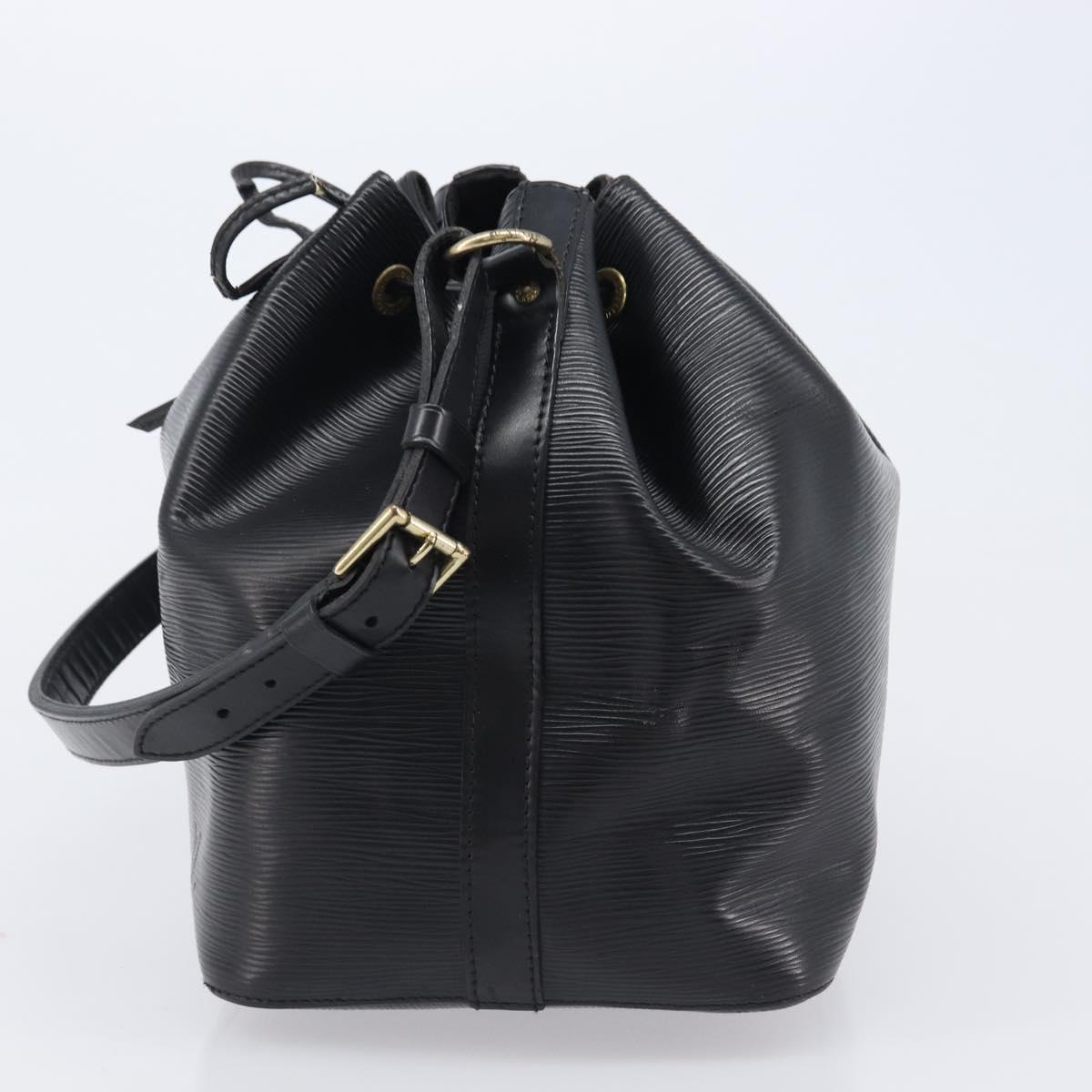 LOUIS VUITTON Epi Petit Noe Shoulder Bag Black M44102 LV Auth bs37366