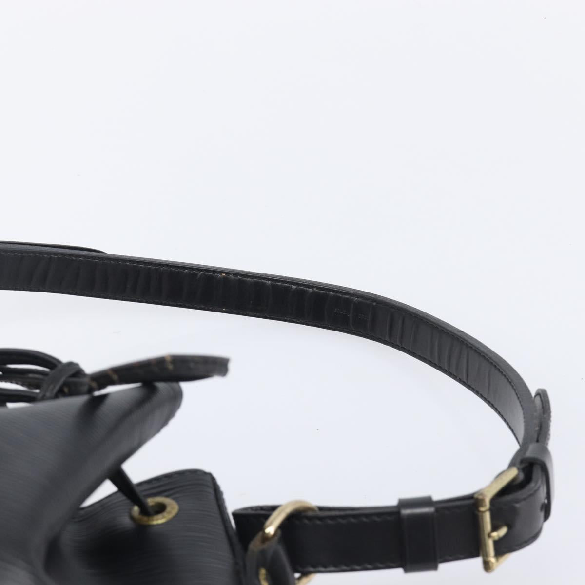 LOUIS VUITTON Epi Petit Noe Shoulder Bag Black M44102 LV Auth bs37366