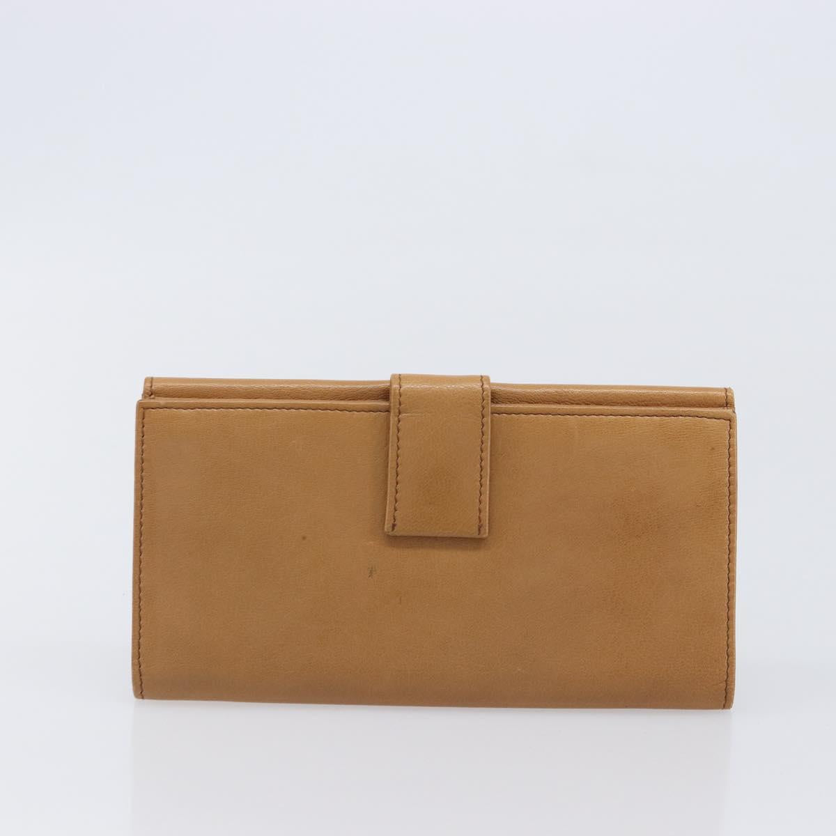 GUCCI Long Wallet Leather 2 Set Brown Black Auth bs37370