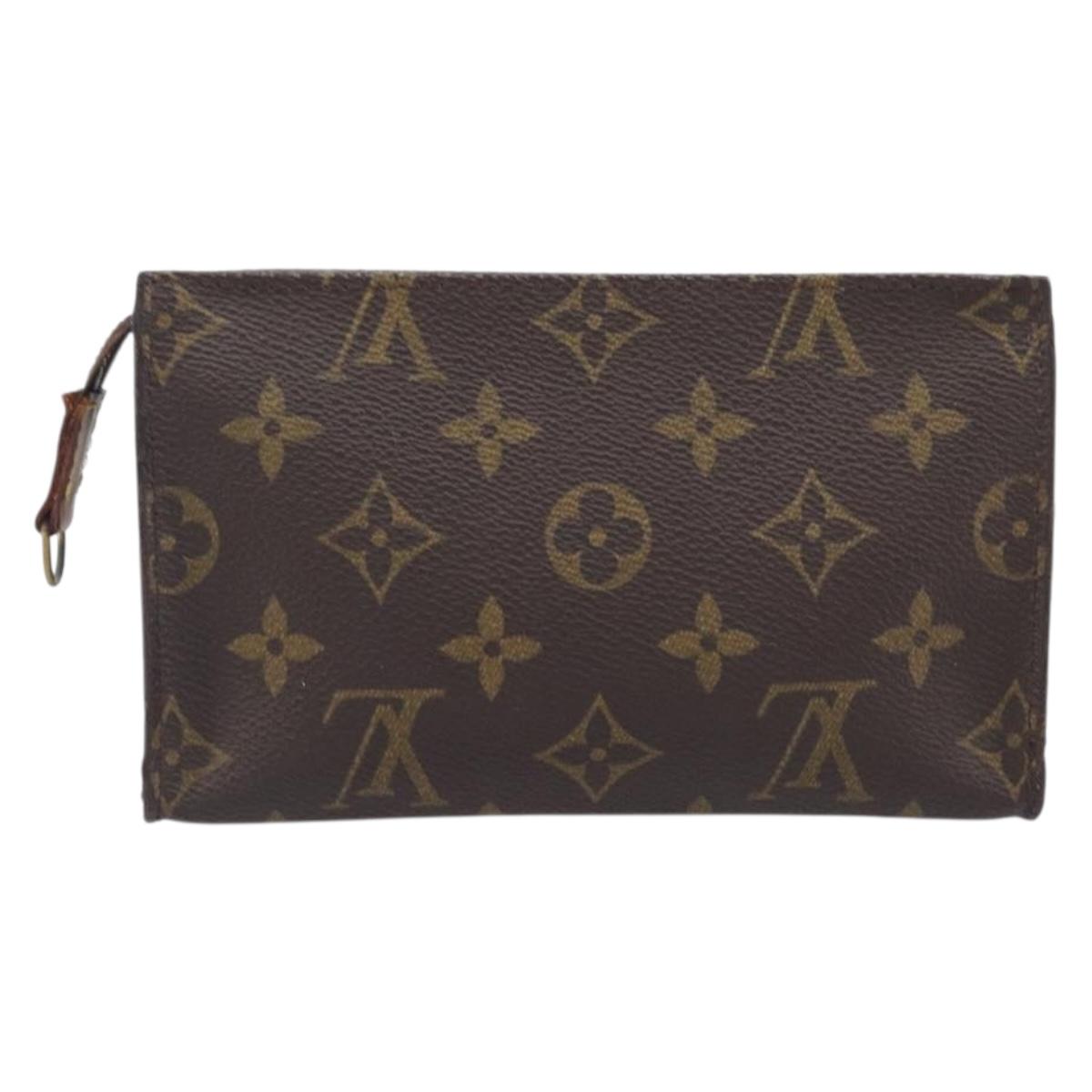 LOUIS VUITTON Monogram Bucket PM Accessory Pouch LV Auth bs37376