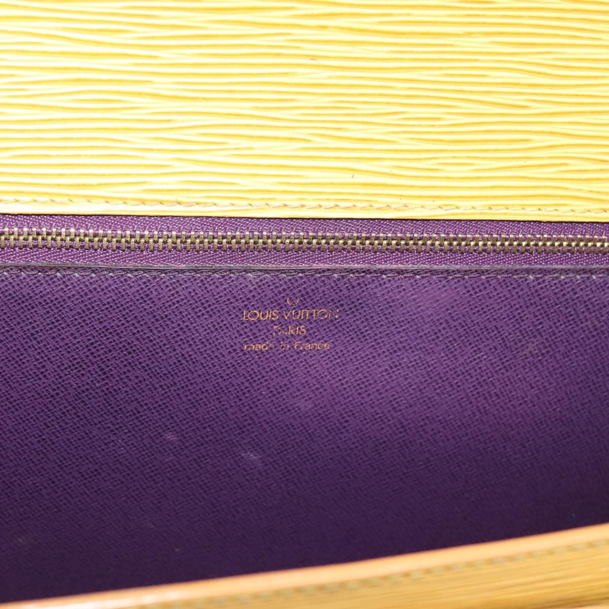 LOUIS VUITTON Epi Monceau28 Hand Bag 2way Yellow M52129 LV Auth bs37379