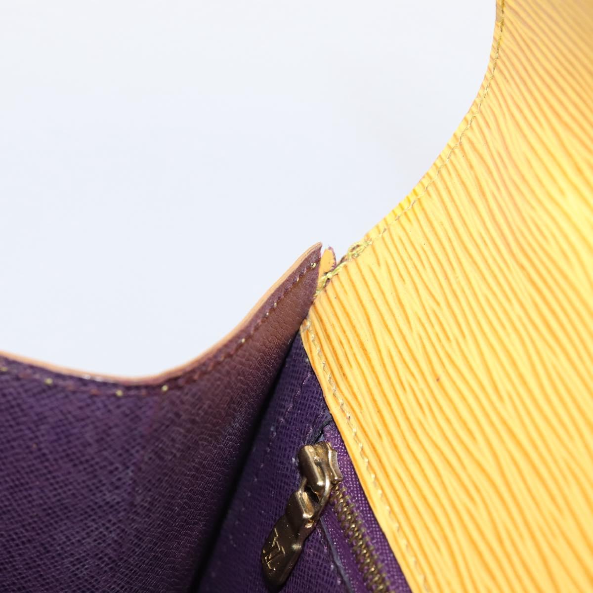 LOUIS VUITTON Epi Monceau28 Hand Bag 2way Yellow M52129 LV Auth bs37379