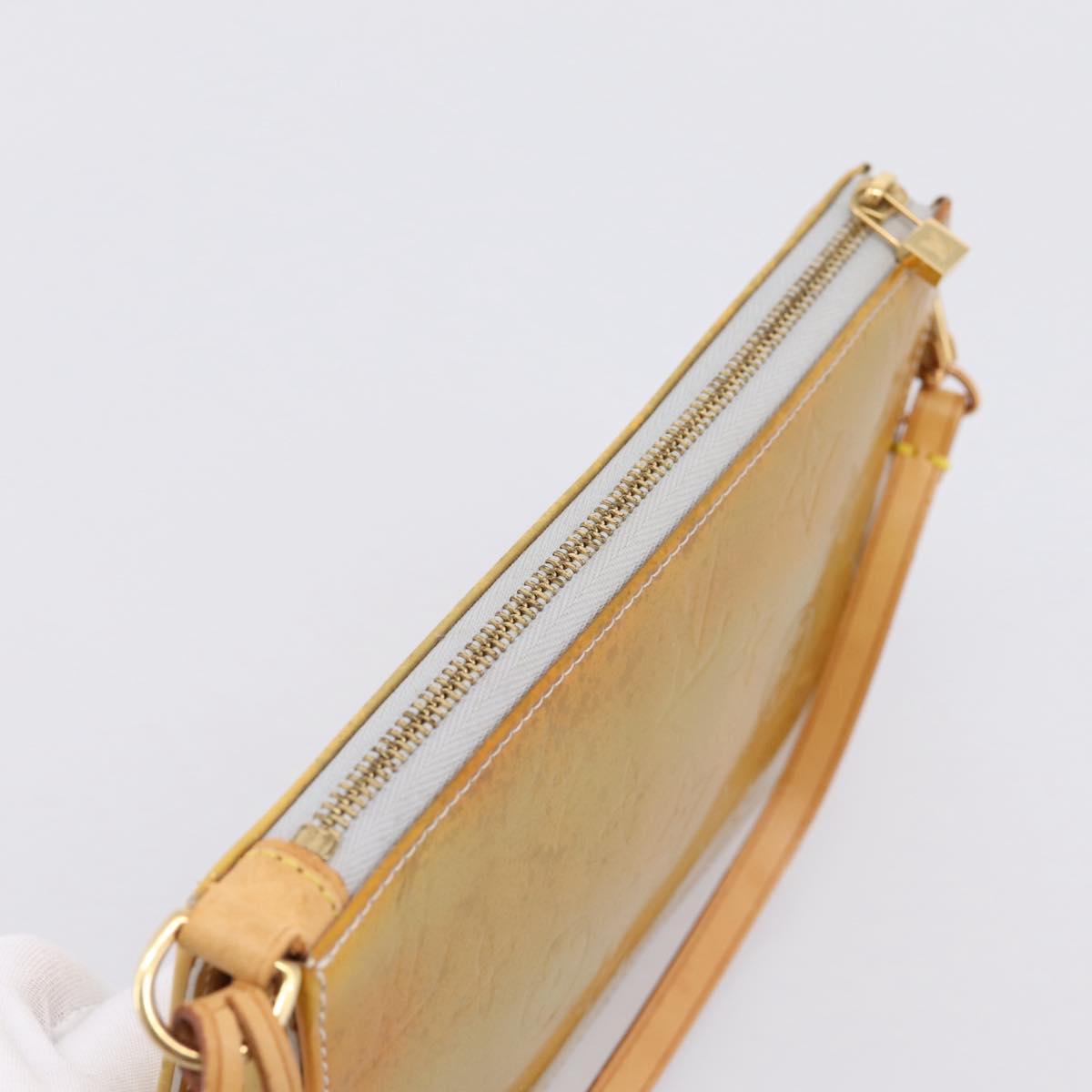 LOUIS VUITTON Monogram Vernis Lexington Accessory Pouch Gris M91056 Auth bs37380