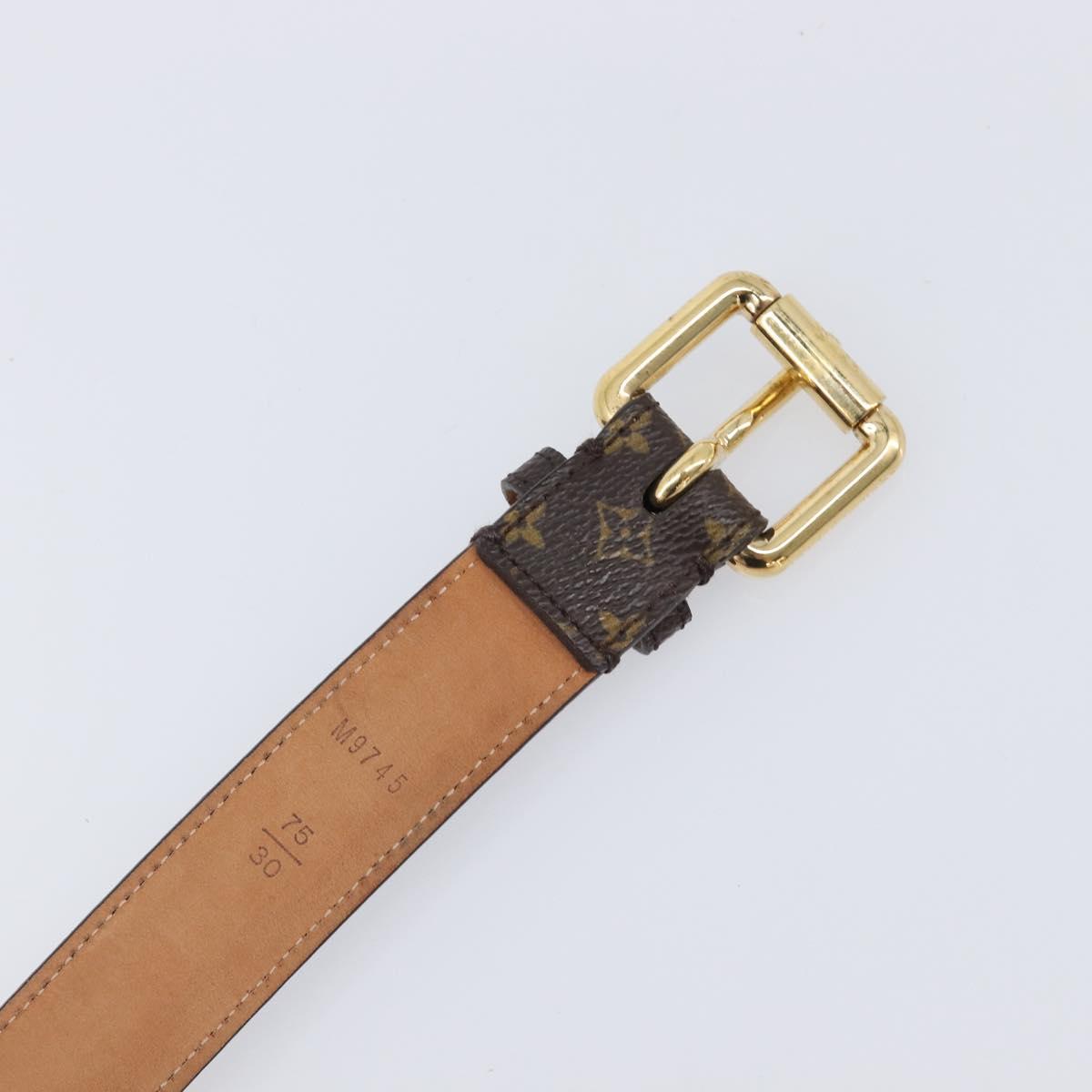 LOUIS VUITTON Monogram Ceinture Trio Belt 75/30 M9745 LV Auth bs37383