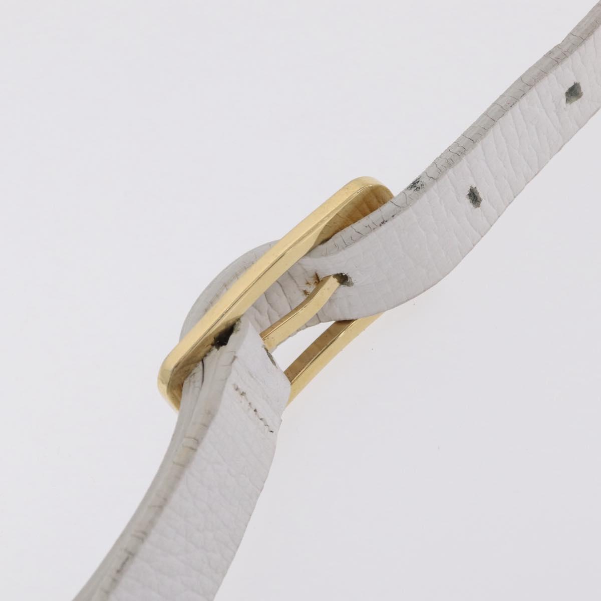 LOEWE Shoulder Bag Canvas Blue Gold Auth bs37397A