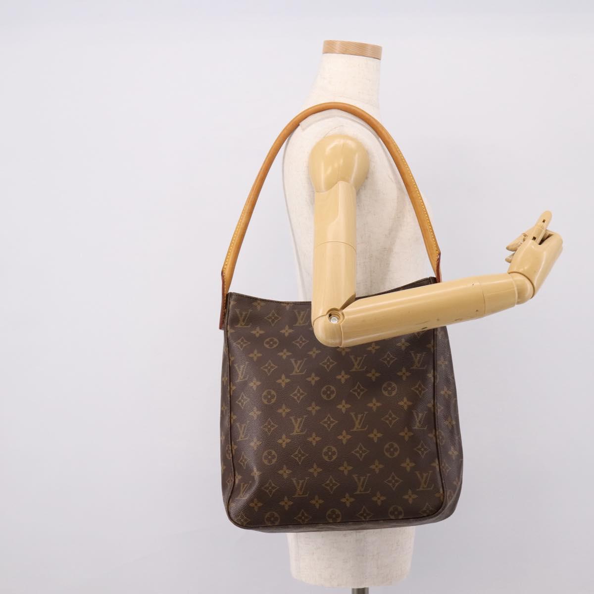 LOUIS VUITTON Monogram Looping GM Shoulder Bag M51145 LV Auth bs37412
