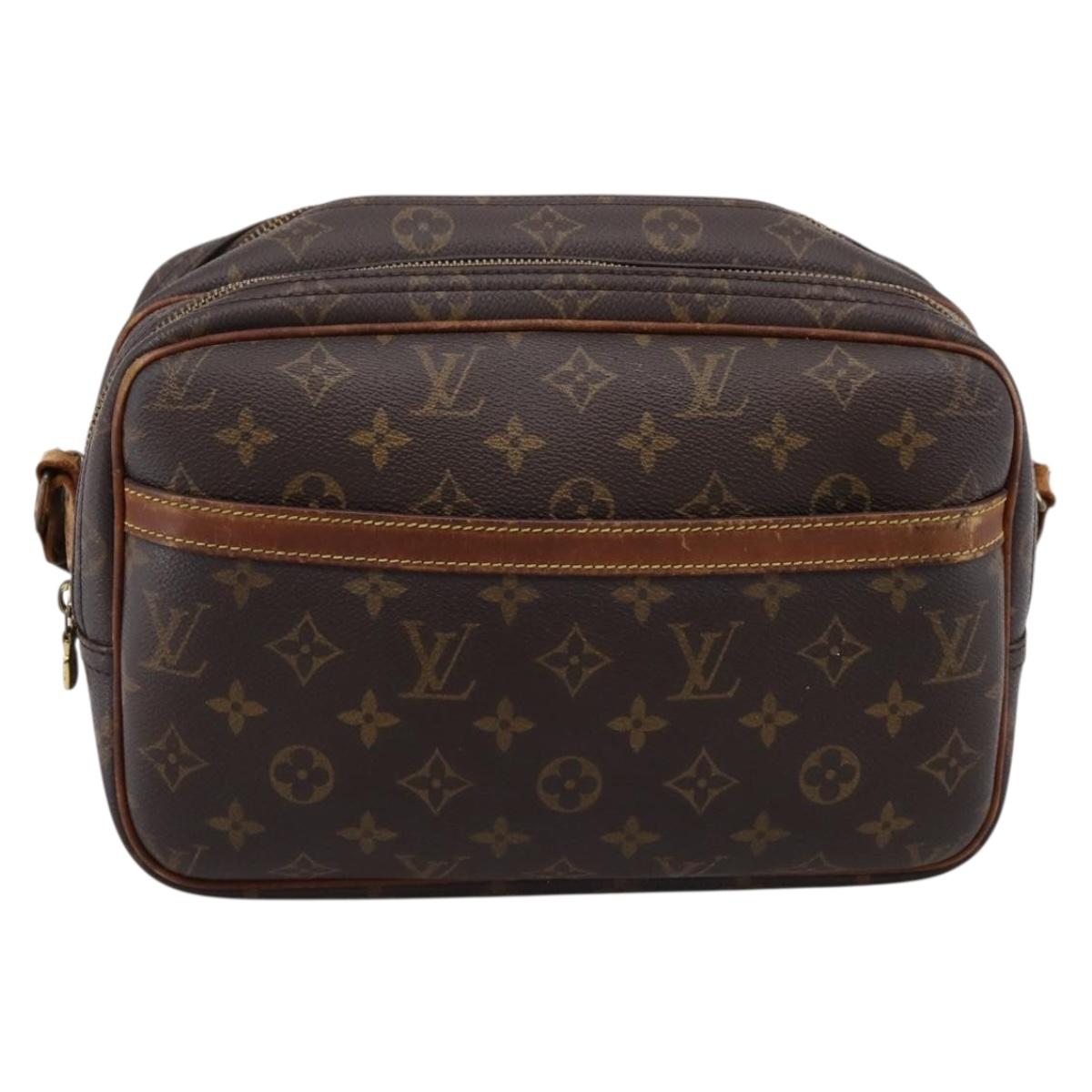 LOUIS VUITTON Monogram Reporter PM Shoulder Bag M45254 LV Auth bs37419