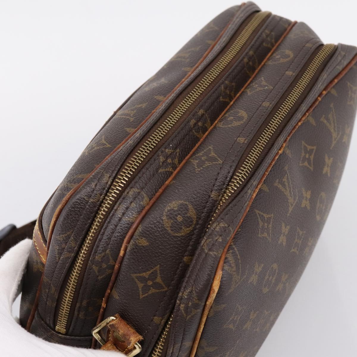 LOUIS VUITTON Monogram Reporter PM Shoulder Bag M45254 LV Auth bs37419