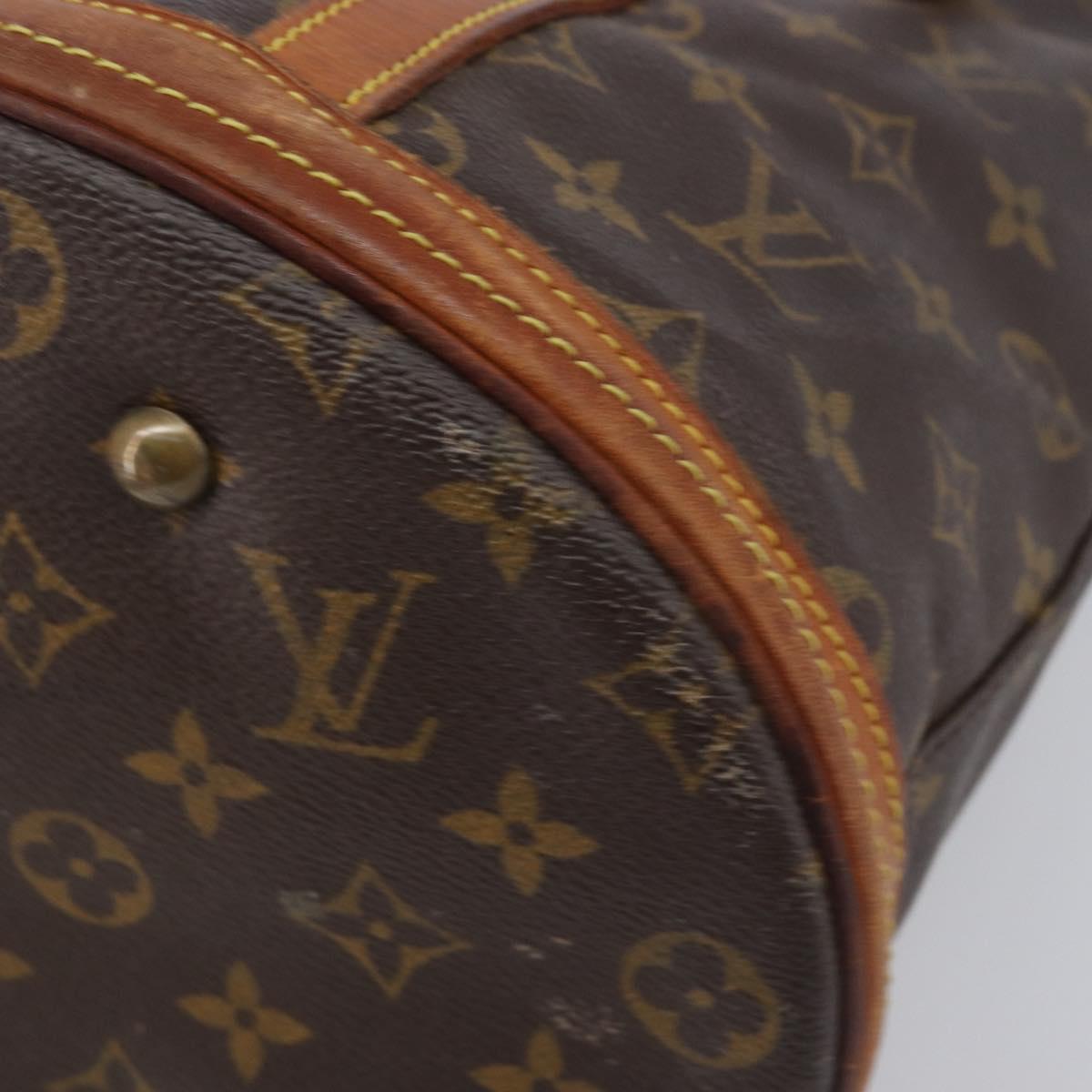 LOUIS VUITTON Monogram Bucket GM Shoulder Bag M42236 LV Auth bs37420