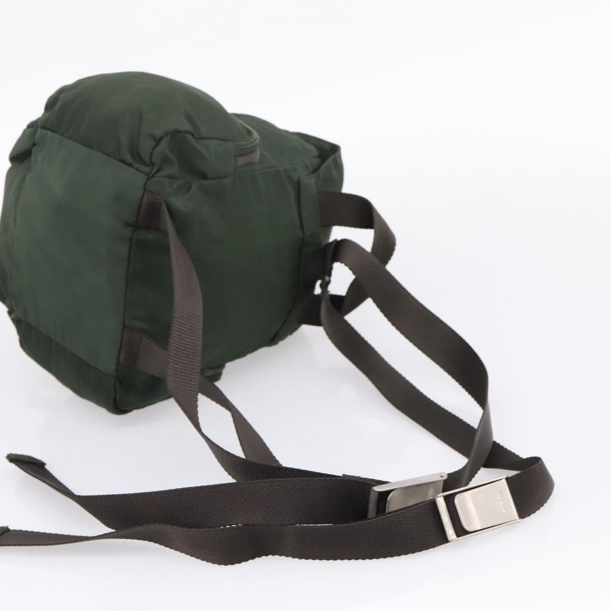 PRADA Backpack Nylon 3 Set Khaki Auth bs37426