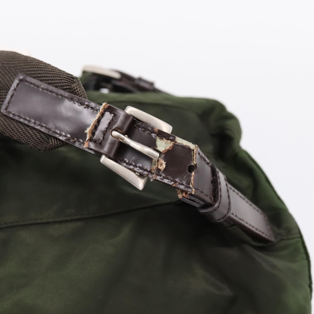 PRADA Backpack Nylon 3 Set Khaki Auth bs37426