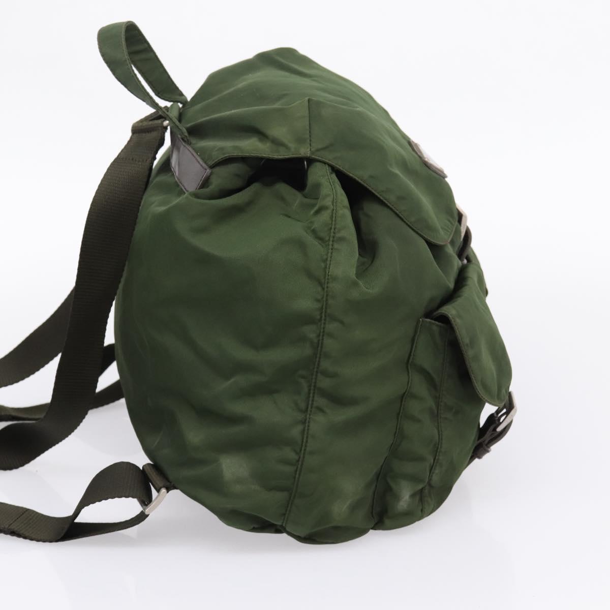 PRADA Backpack Nylon 3 Set Khaki Auth bs37426