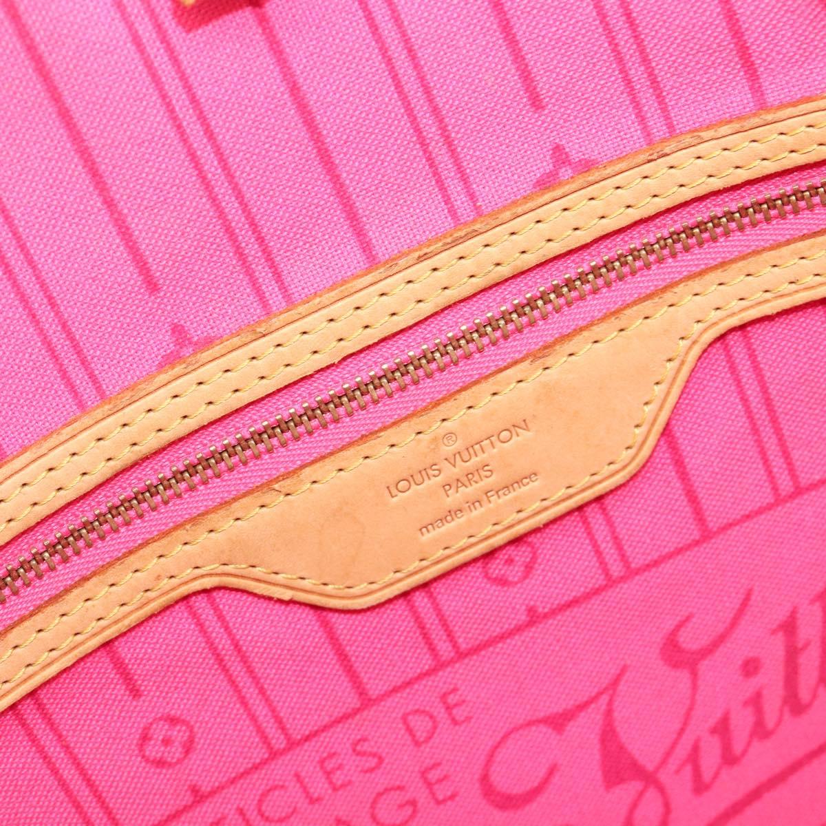 LOUIS VUITTON Monogram Rose Neverfull MM Tote Bag M48613 LV Auth bs37433