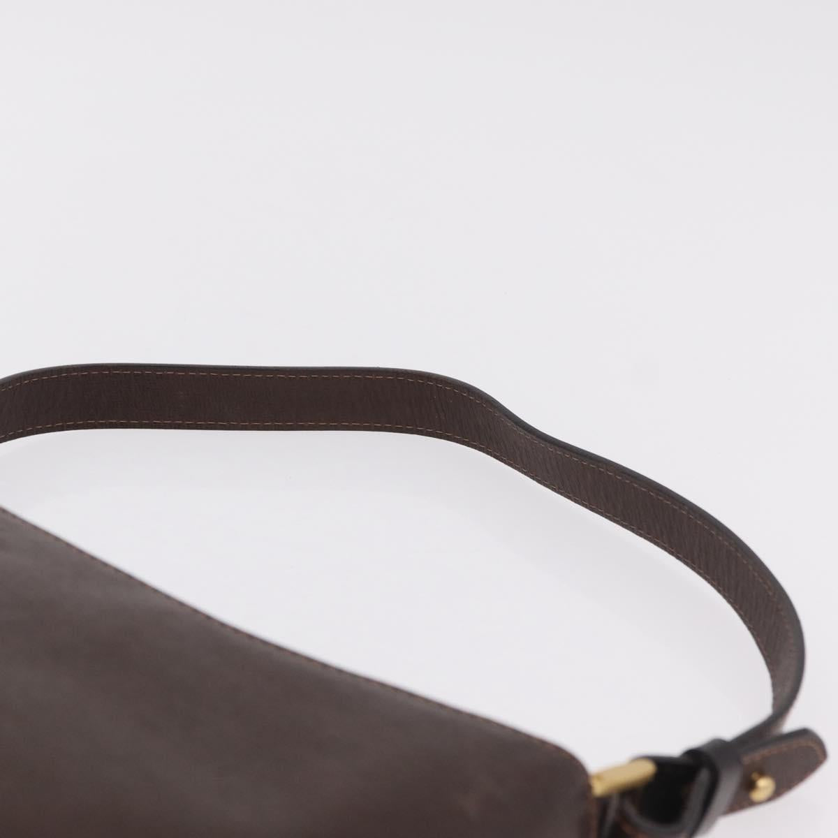 BURBERRY Hand Bag Leather Nylon 3 Set Black Brown Auth bs37439
