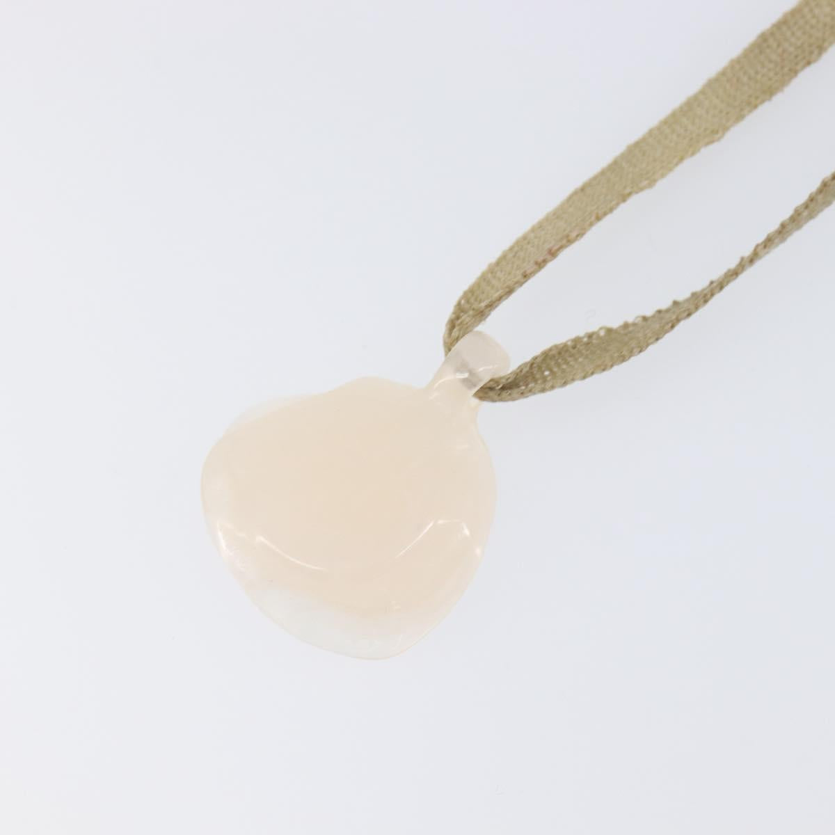 CHANEL Camelia Choker Necklace plastic Clear CC Auth bs37450