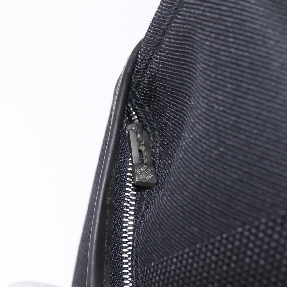 LOUIS VUITTON Damier Geant Roux Shoulder Bag Black M93079 LV Auth bs37464