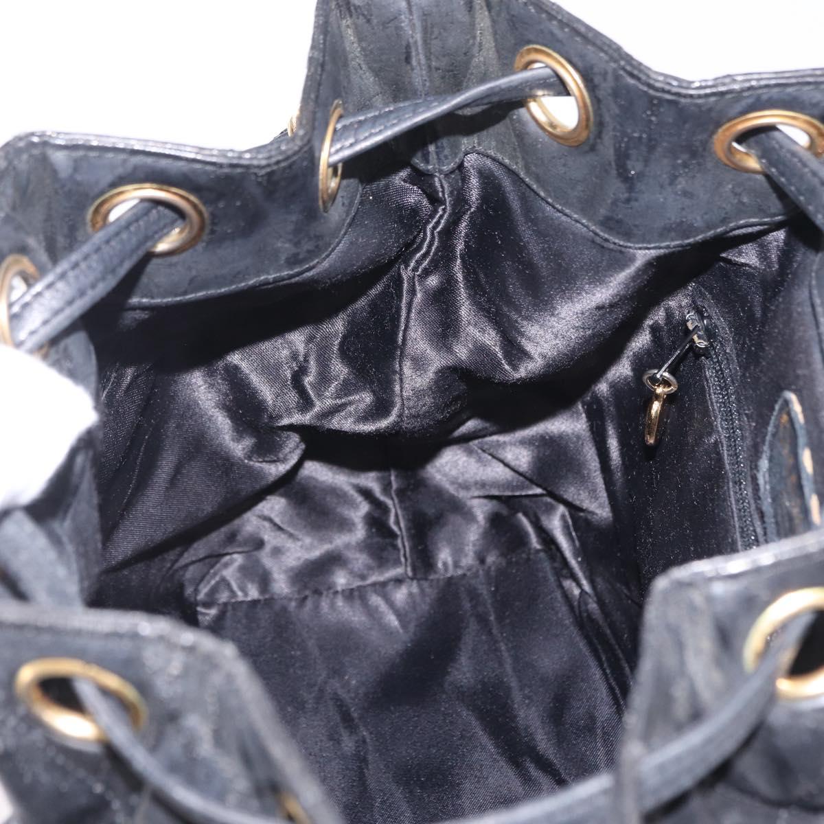 CHANEL Matelasse Chain Shoulder Bag Patent Leather Black Gold CC Auth bs37475