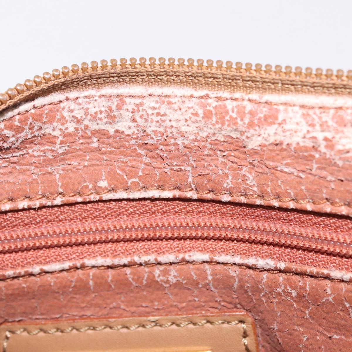 Burberrys Nova Check Hand Bag PVC 2way Beige Gold Auth bs37479