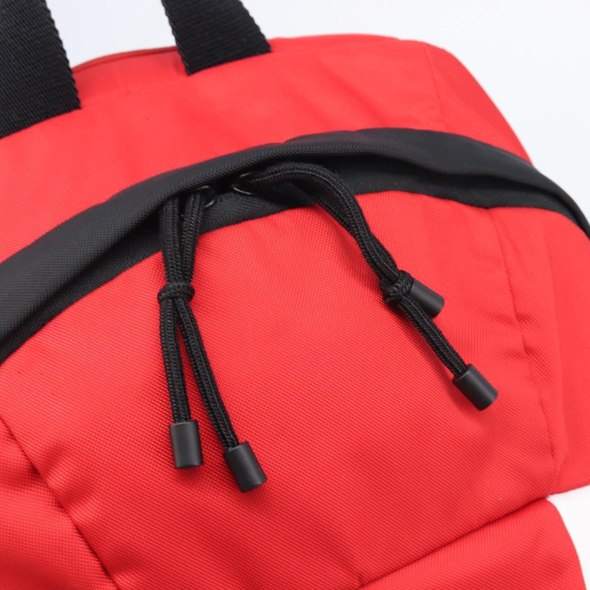 Valentino Backpack Nylon Red Auth bs37483