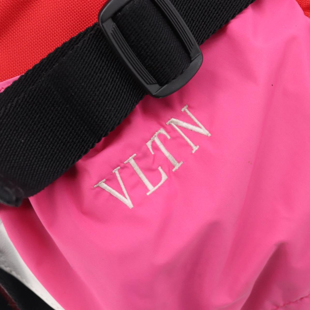 Valentino Backpack Nylon Red Auth bs37483