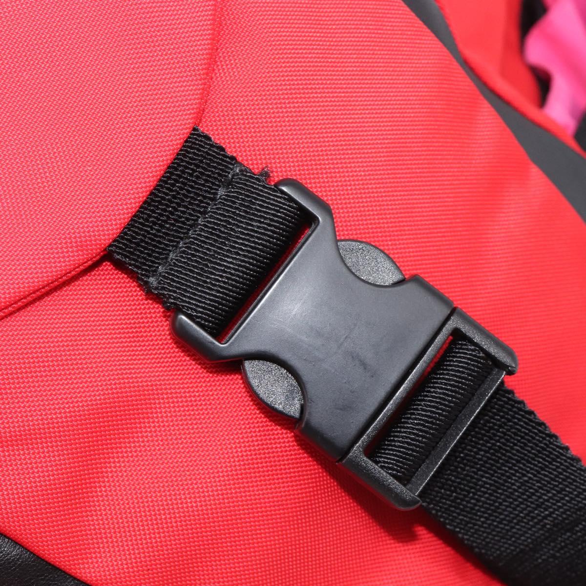 Valentino Backpack Nylon Red Auth bs37483