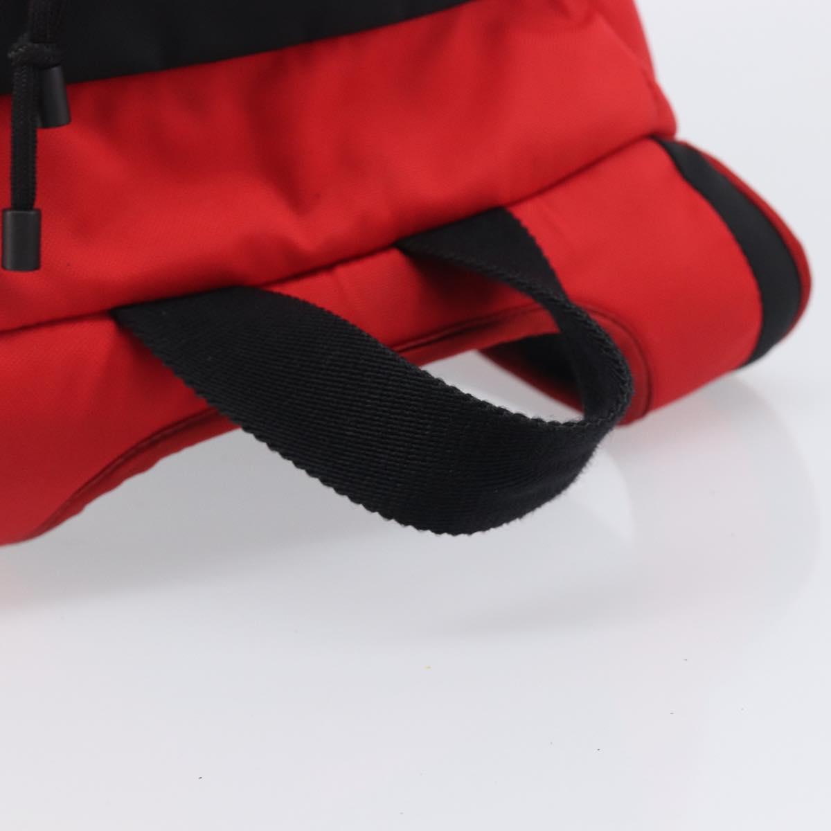 Valentino Backpack Nylon Red Auth bs37483