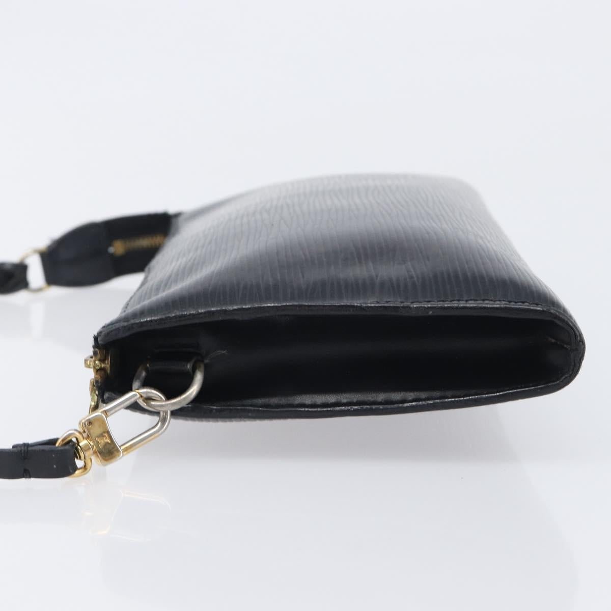 LOUIS VUITTON Epi Pochette Accessoires Pouch Black M52982 LV Auth bs37494