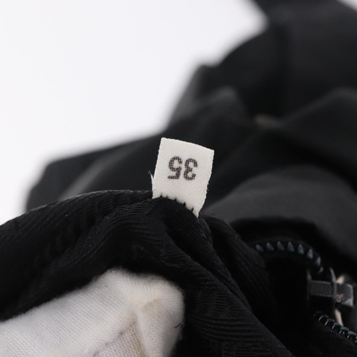 PRADA Backpack Nylon Black Silver Auth bs37501