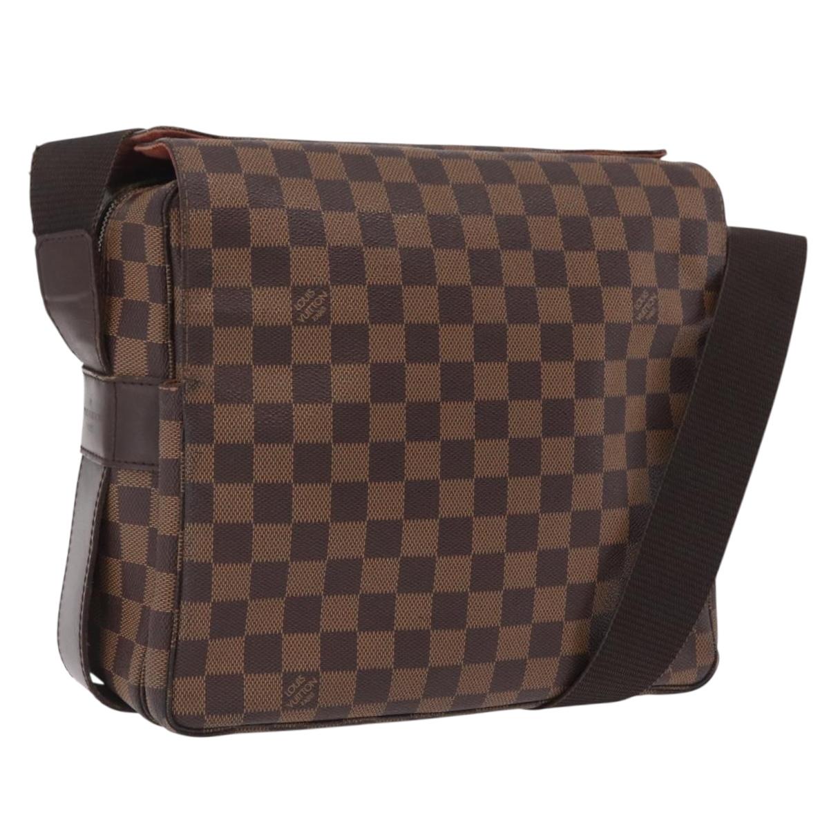 LOUIS VUITTON Damier Ebene Naviglio Shoulder Bag N45255 LV Auth bs37506