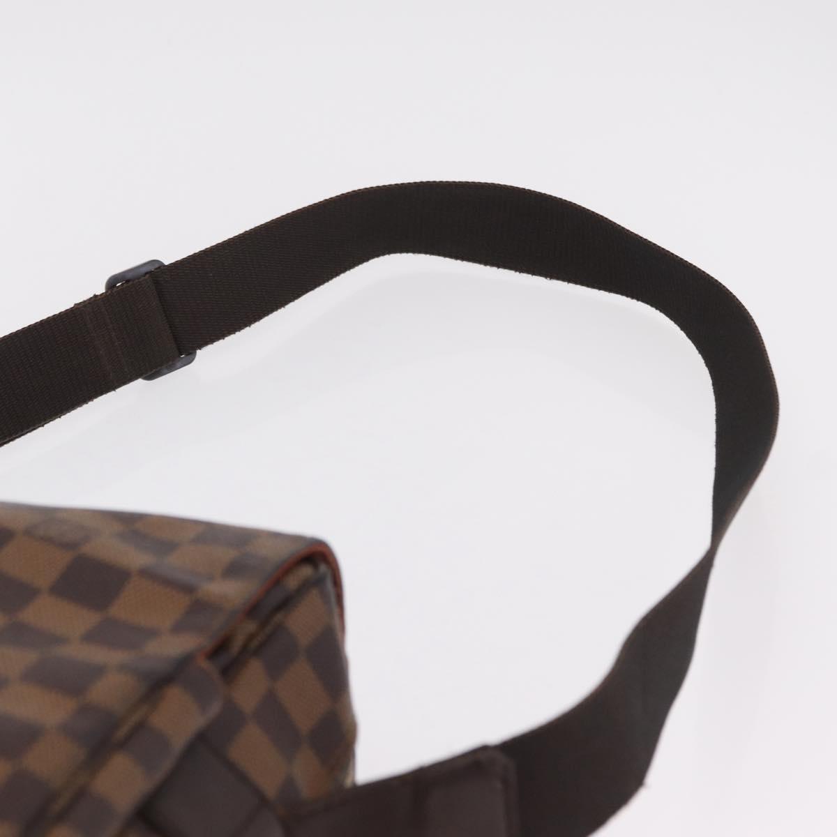LOUIS VUITTON Damier Ebene Naviglio Shoulder Bag N45255 LV Auth bs37506