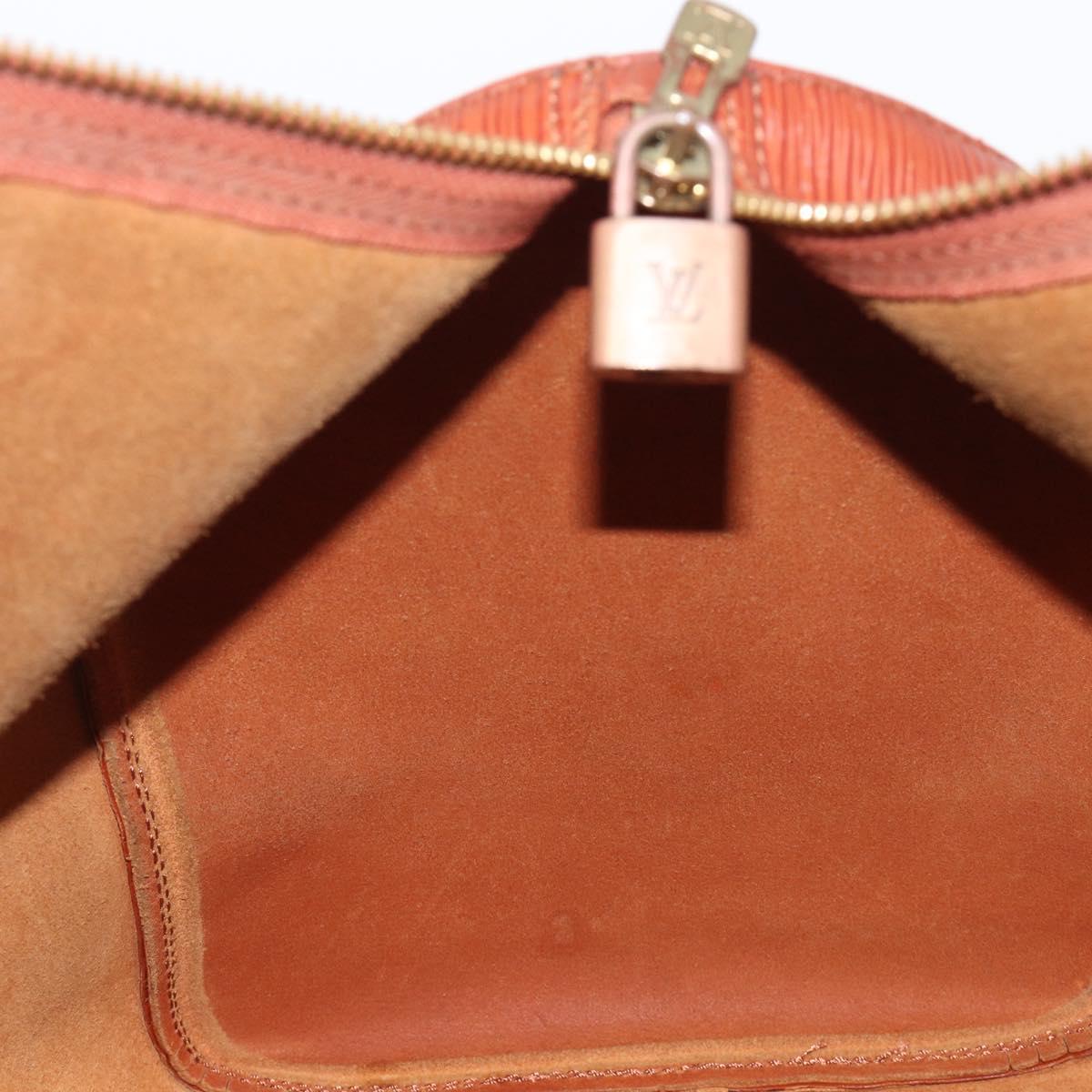 LOUIS VUITTON Epi Keepall 45 Boston Bag Brown M42978 LV Auth bs37508