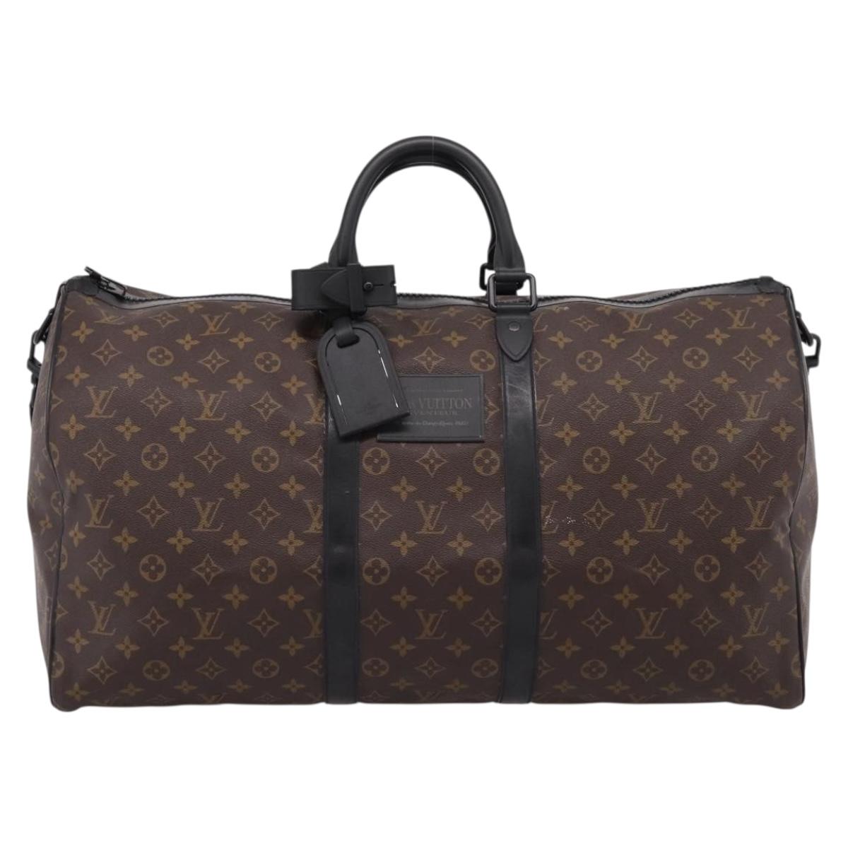LOUIS VUITTON Waterproof Keepall Bandouliere55 Bag M41411 LV Auth bs37515