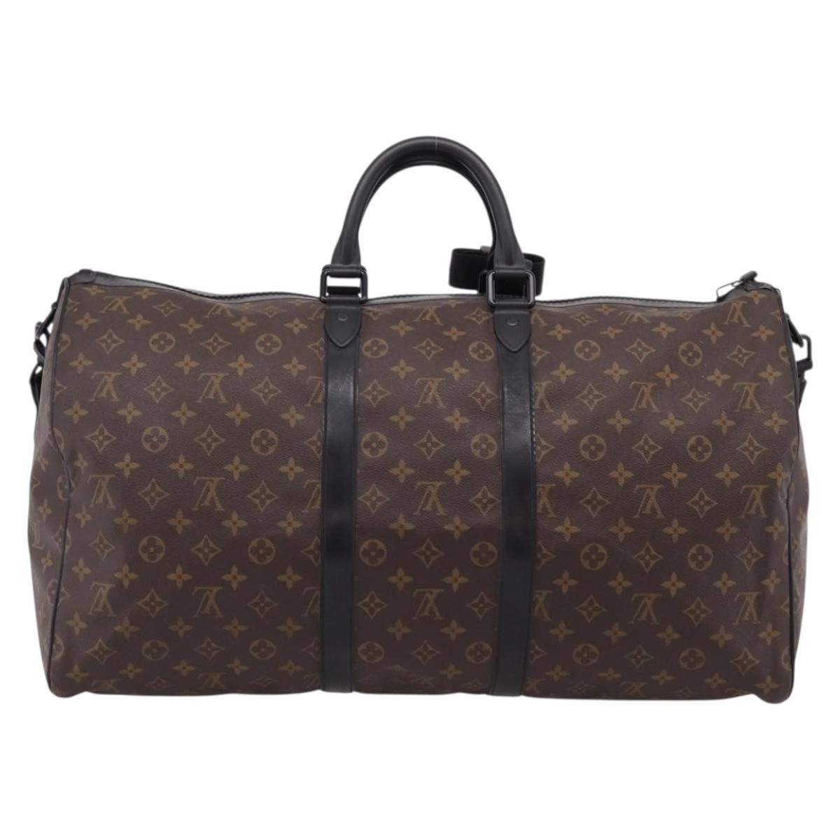 LOUIS VUITTON Waterproof Keepall Bandouliere55 Bag M41411 LV Auth bs37515