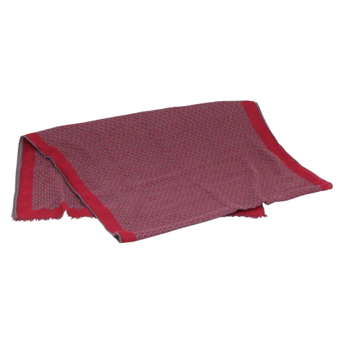 HERMES Scarf Cashmere Red Auth bs37519