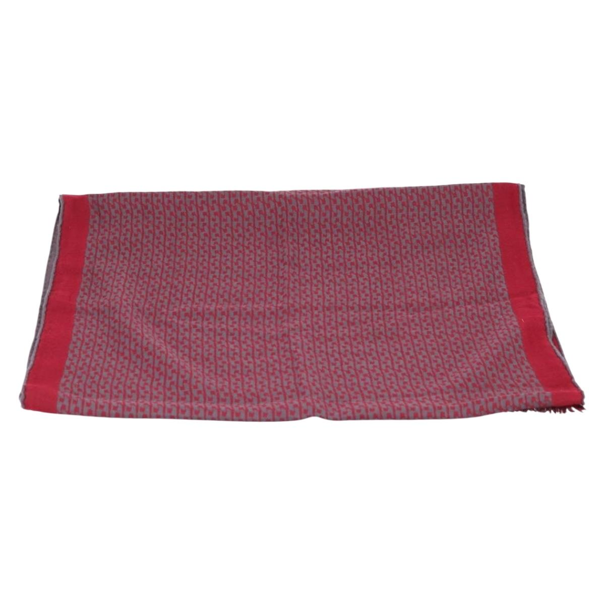 HERMES Scarf Cashmere Red Auth bs37519