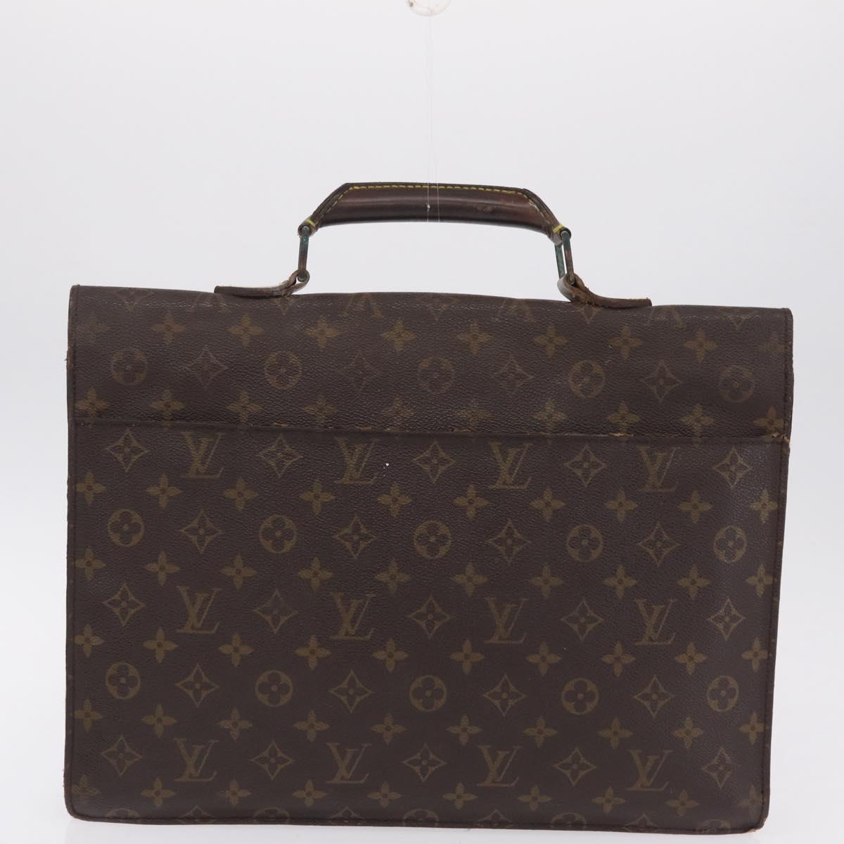 LOUIS VUITTON Monogram Business Bag Leather 4 Set LV Auth bs37527