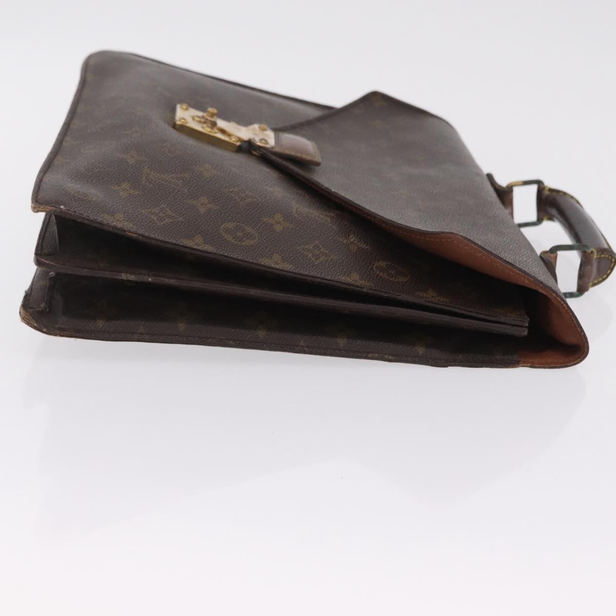 LOUIS VUITTON Monogram Business Bag Leather 4 Set LV Auth bs37527