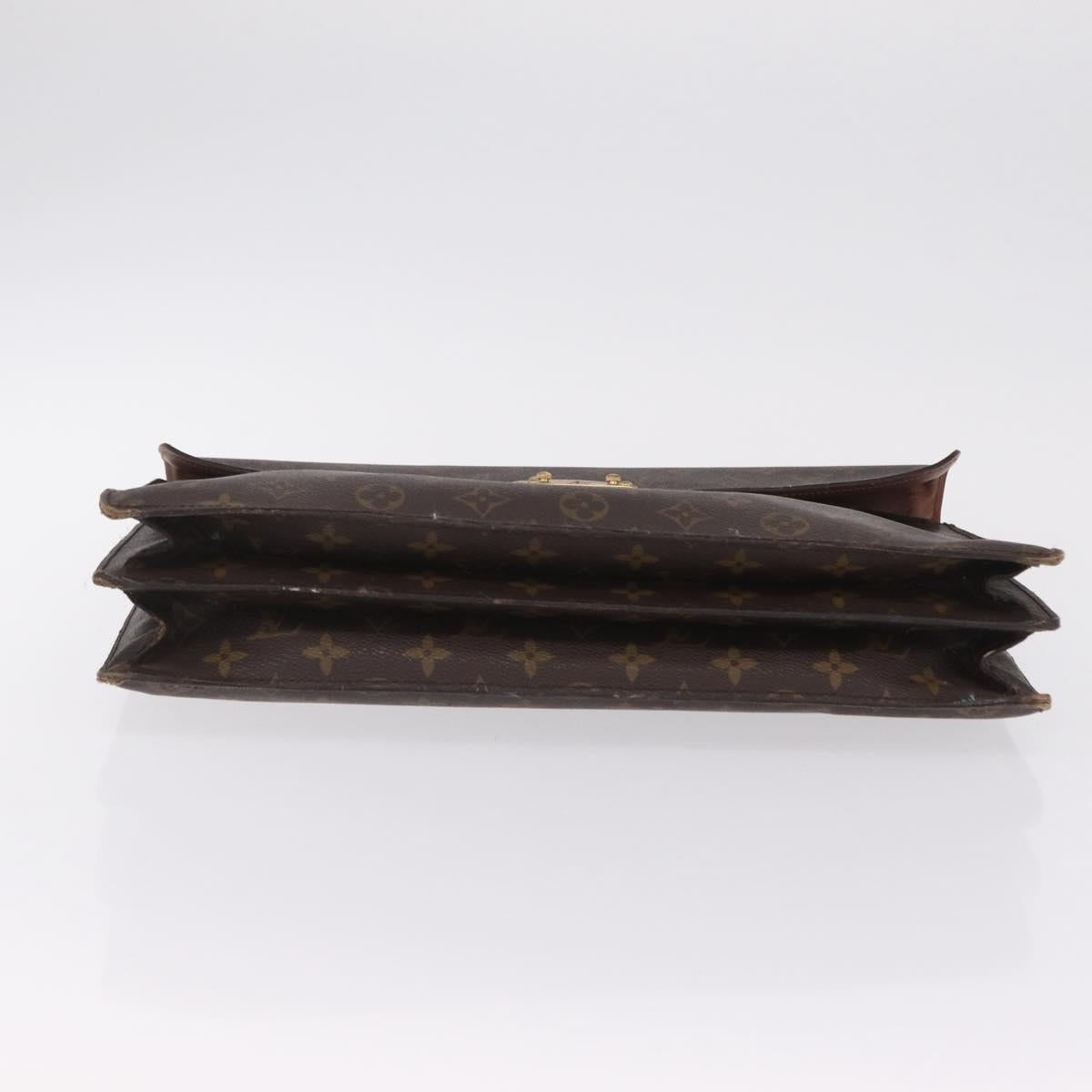 LOUIS VUITTON Monogram Business Bag Leather 4 Set LV Auth bs37527