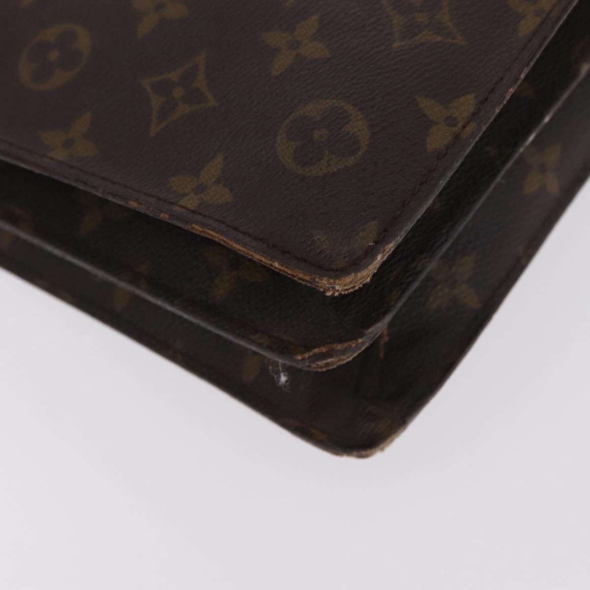 LOUIS VUITTON Monogram Business Bag Leather 4 Set LV Auth bs37527