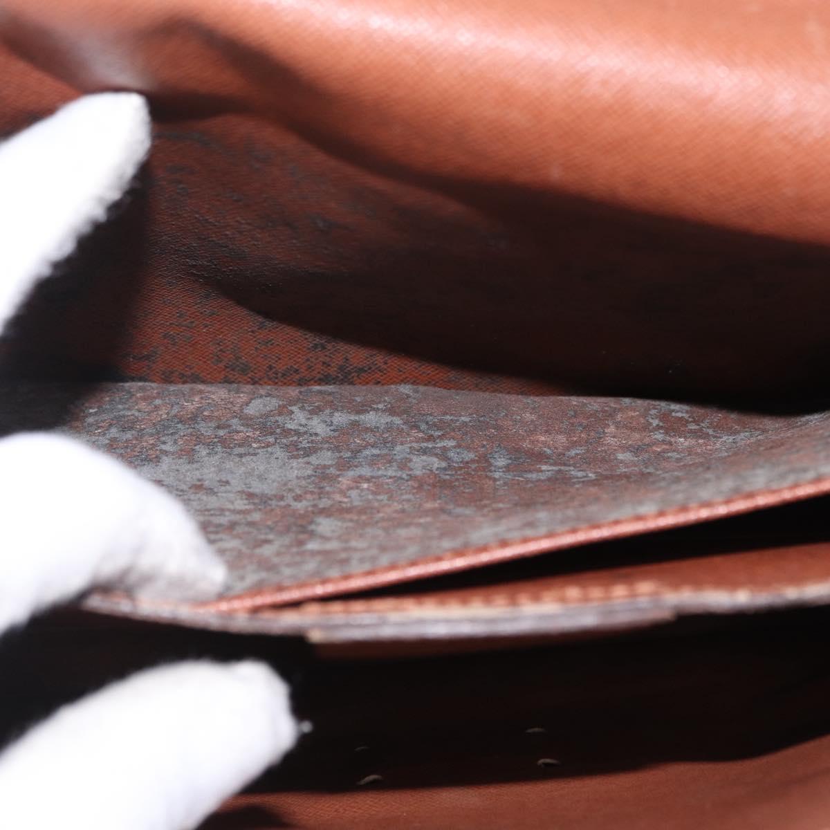 LOUIS VUITTON Monogram Business Bag Leather 4 Set LV Auth bs37527