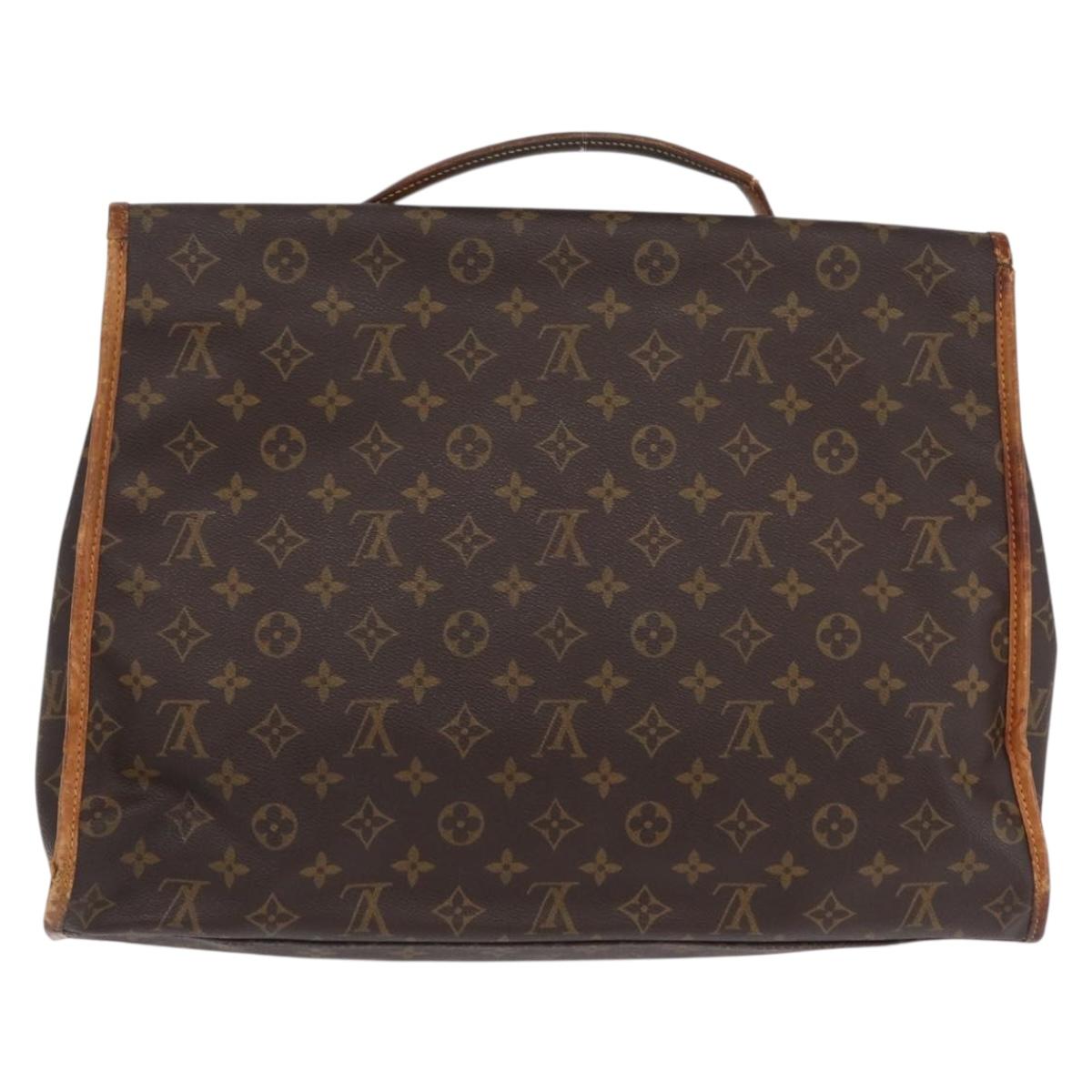 LOUIS VUITTON Monogram Business Bag Leather 4 Set LV Auth bs37527
