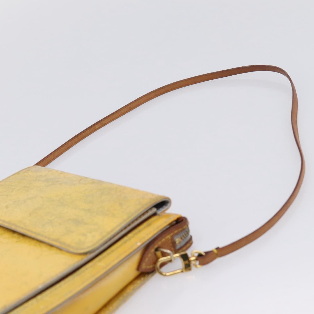 LOUIS VUITTON Monogram Vernis Motto Accessory Pouch Gris M91030 LV Auth bs37532