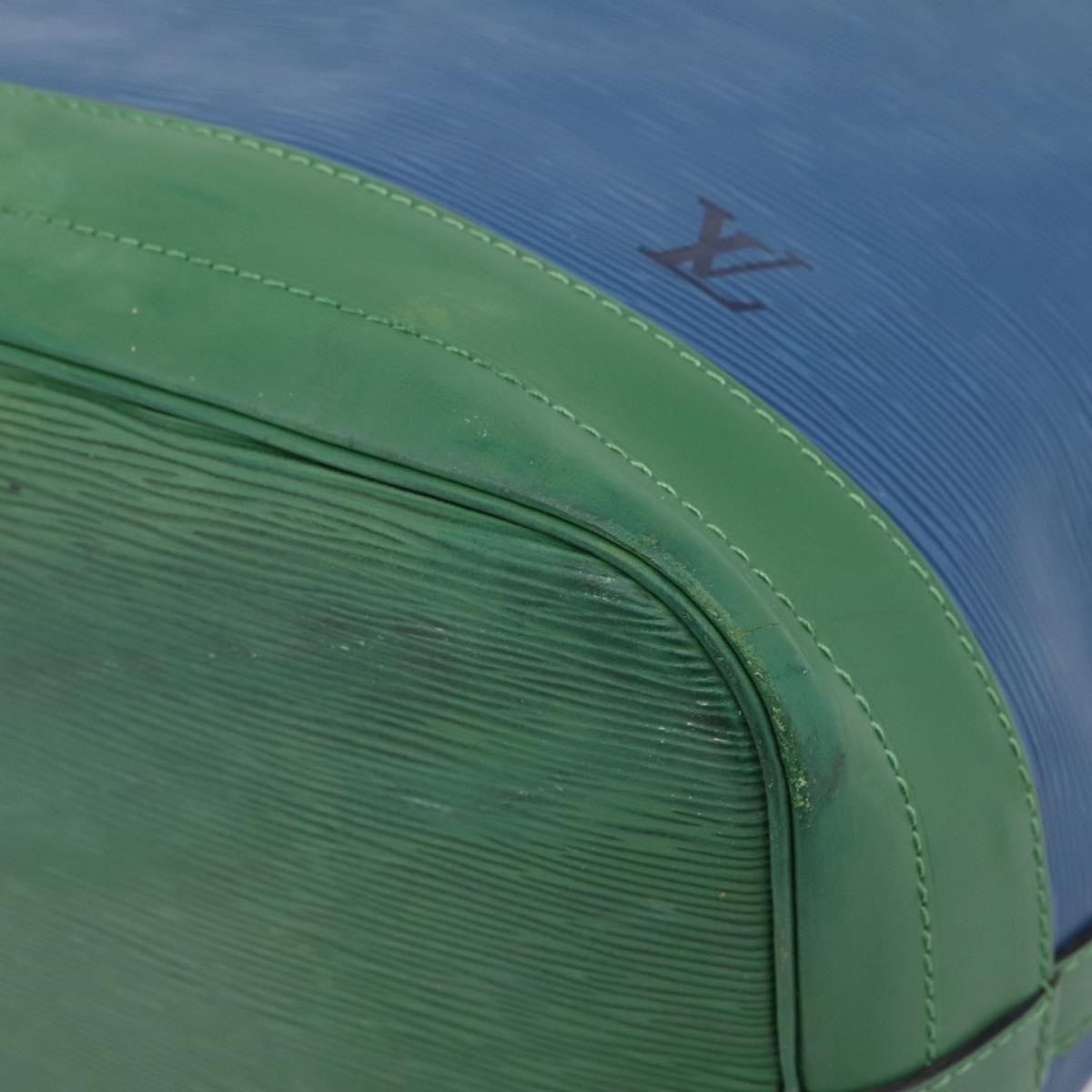 LOUIS VUITTON Epi Noe Shoulder Bag Bicolor Green Blue M44044 LV Auth bs37535