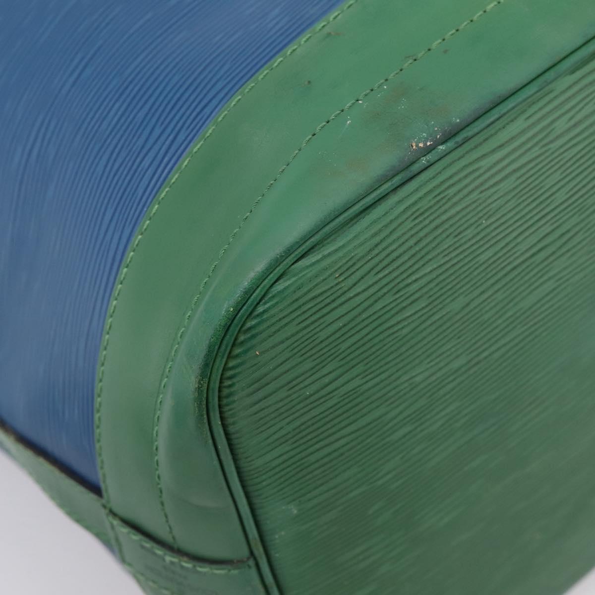 LOUIS VUITTON Epi Noe Shoulder Bag Bicolor Green Blue M44044 LV Auth bs37535