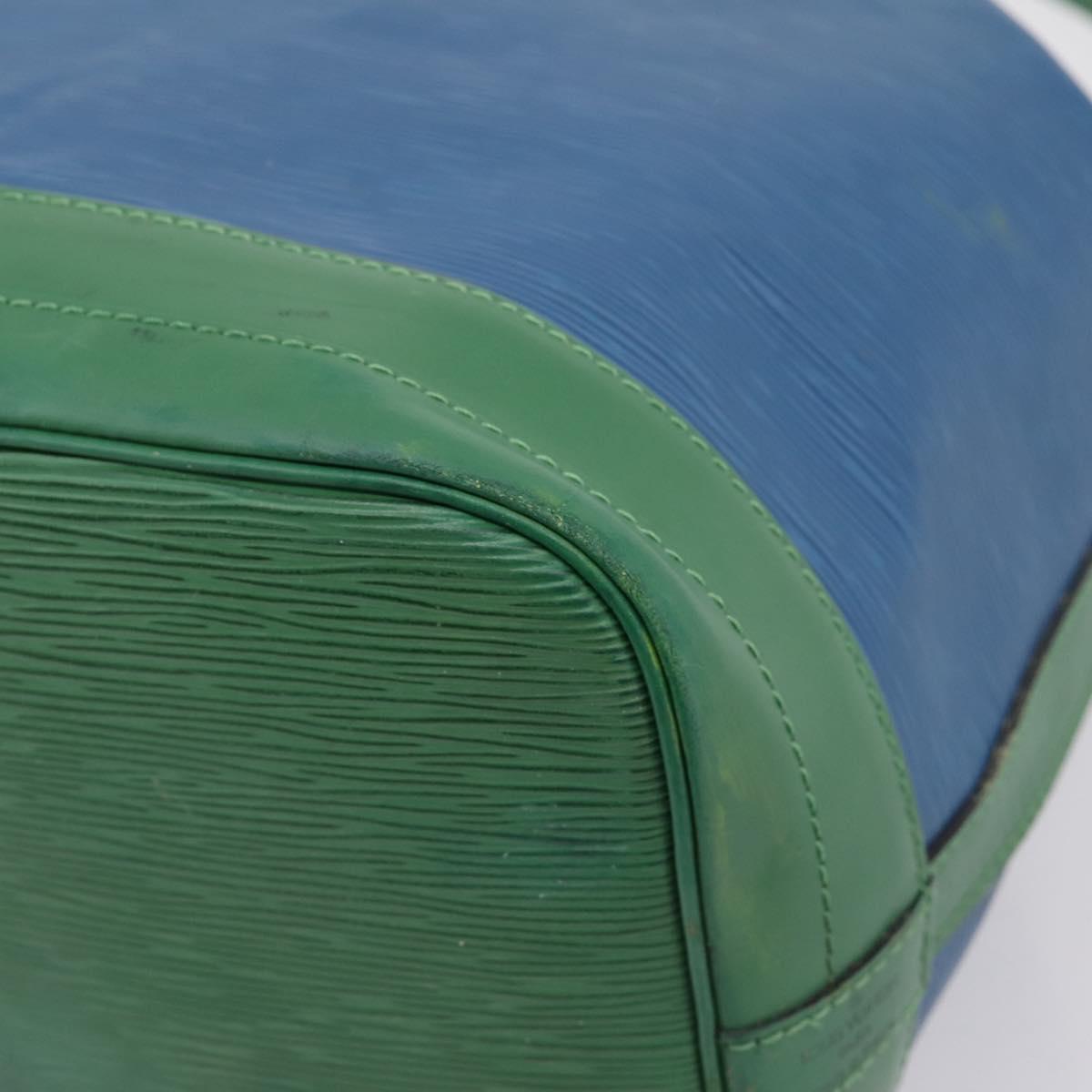 LOUIS VUITTON Epi Noe Shoulder Bag Bicolor Green Blue M44044 LV Auth bs37535