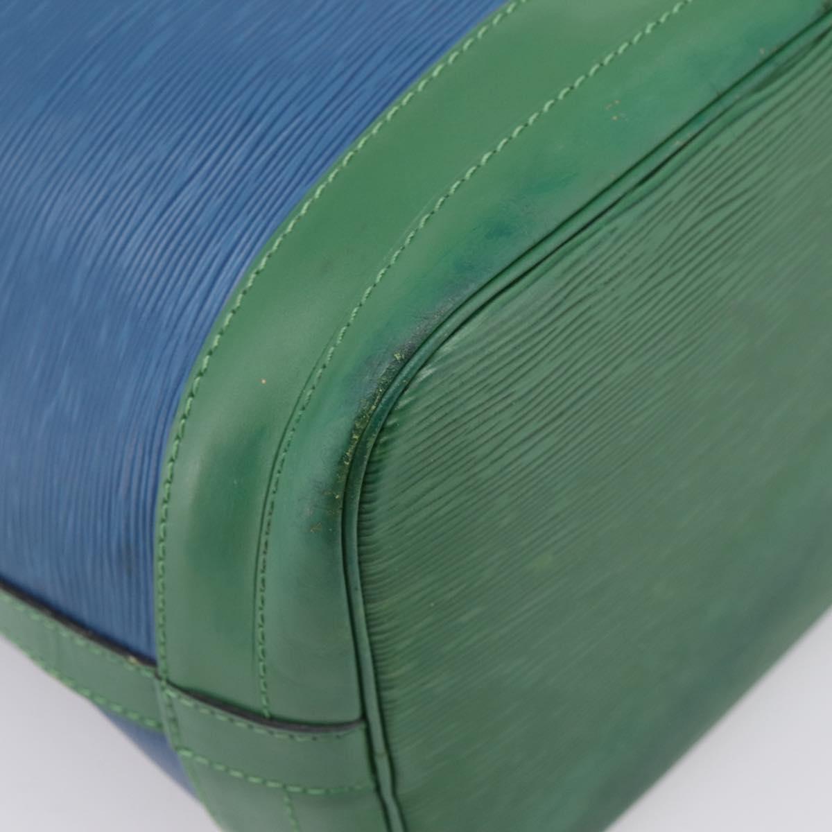 LOUIS VUITTON Epi Noe Shoulder Bag Bicolor Green Blue M44044 LV Auth bs37535