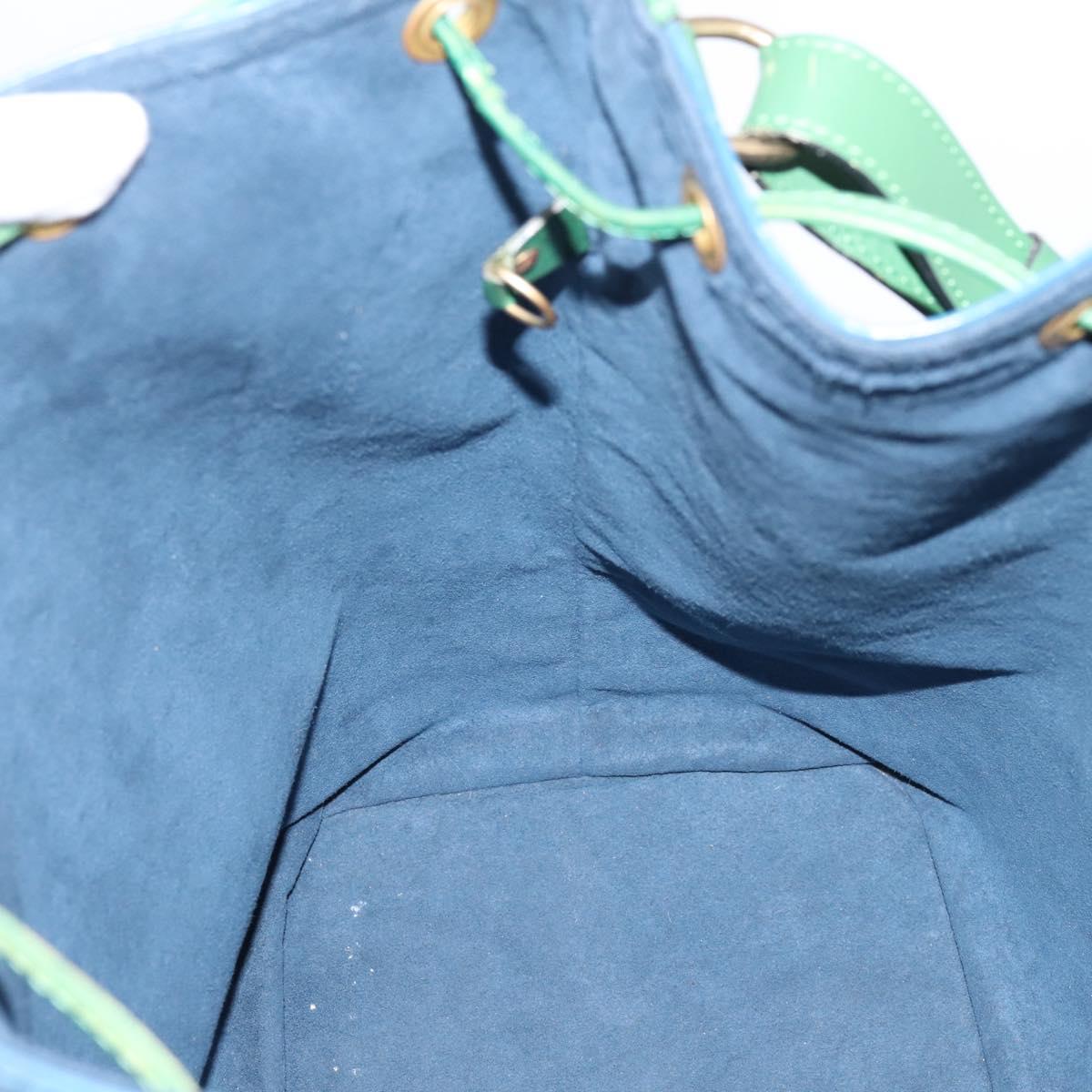 LOUIS VUITTON Epi Noe Shoulder Bag Bicolor Green Blue M44044 LV Auth bs37535
