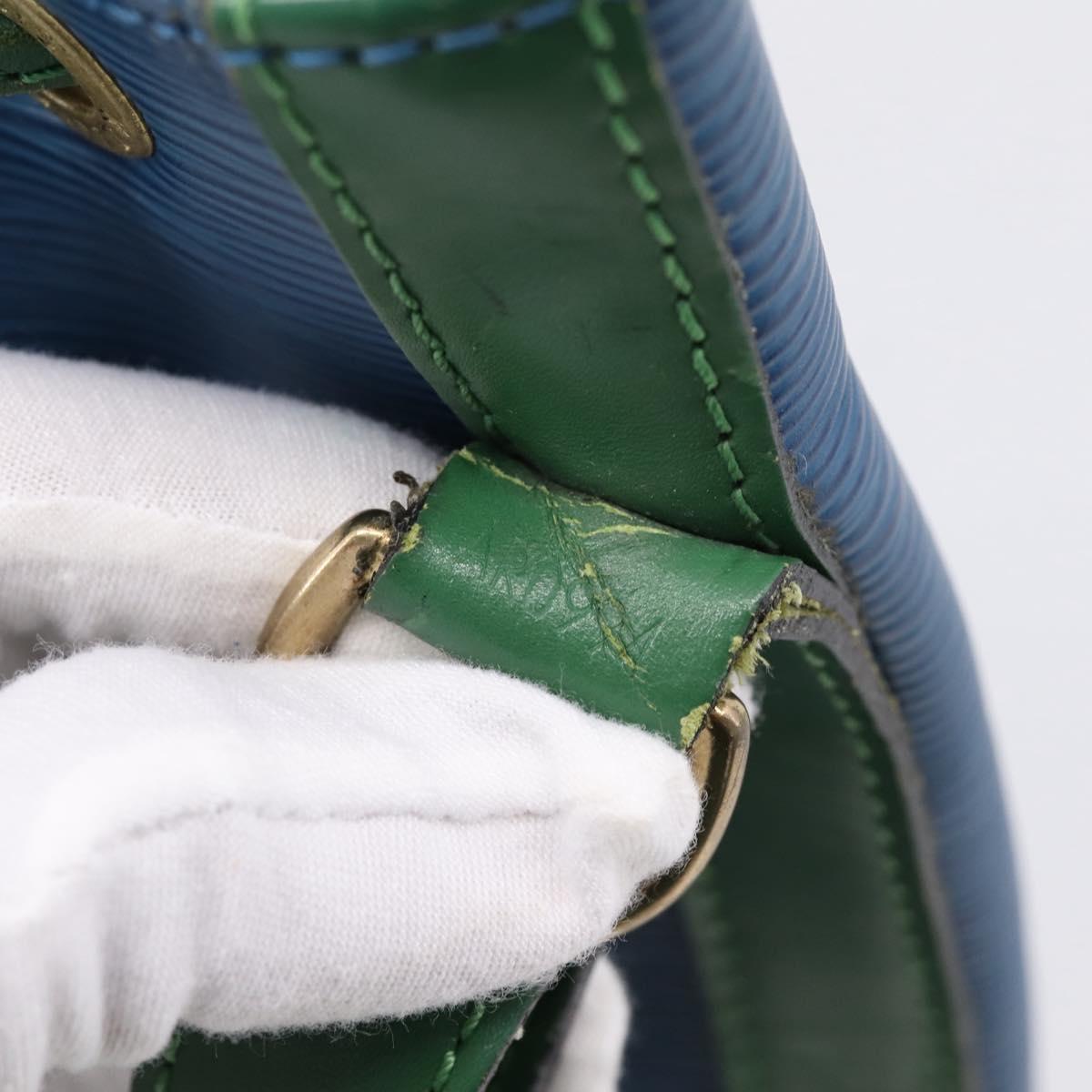 LOUIS VUITTON Epi Noe Shoulder Bag Bicolor Green Blue M44044 LV Auth bs37535