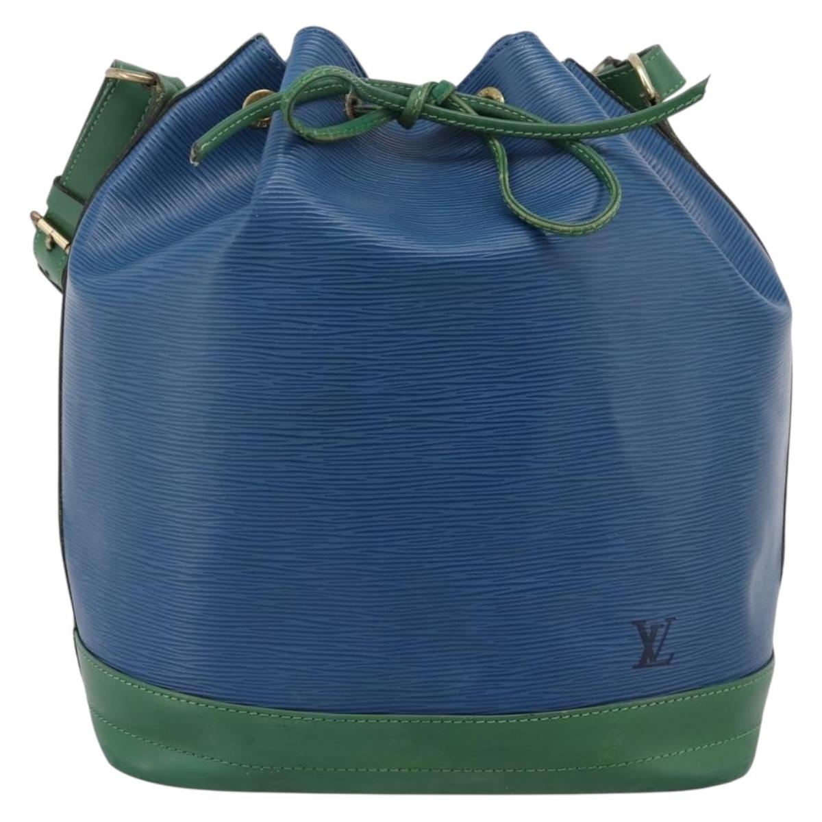 LOUIS VUITTON Epi Noe Shoulder Bag Bicolor Green Blue M44044 LV Auth bs37535