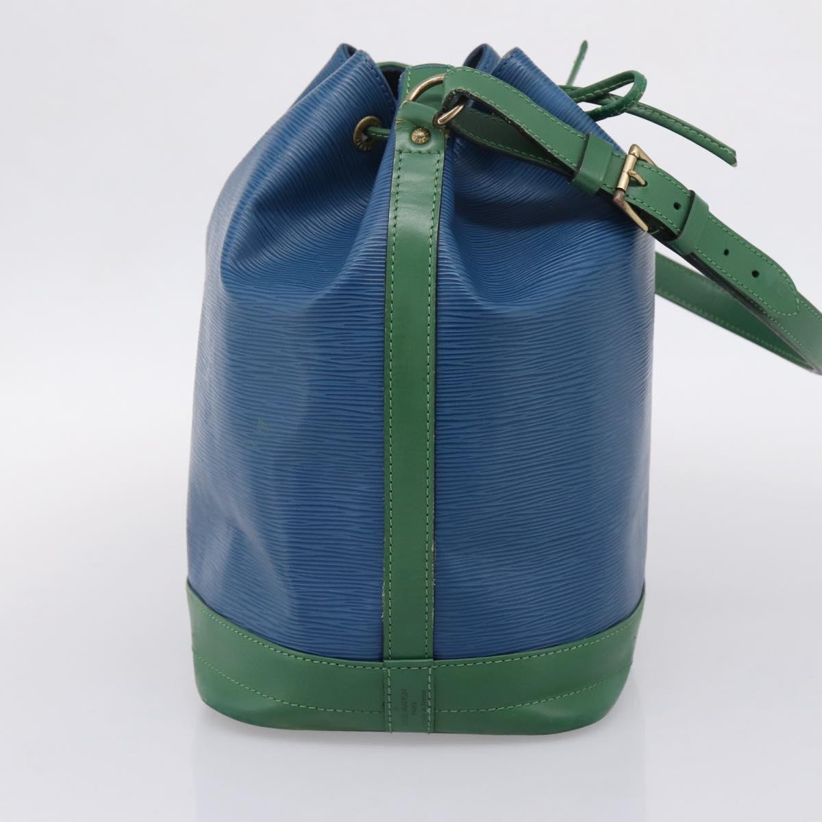 LOUIS VUITTON Epi Noe Shoulder Bag Bicolor Green Blue M44044 LV Auth bs37535